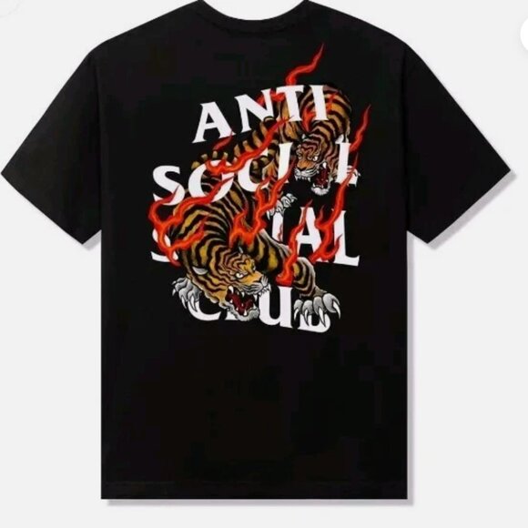 Anti Social Social Club Tiger Blood T-Shirt 'Black' - Picture 1 of 7